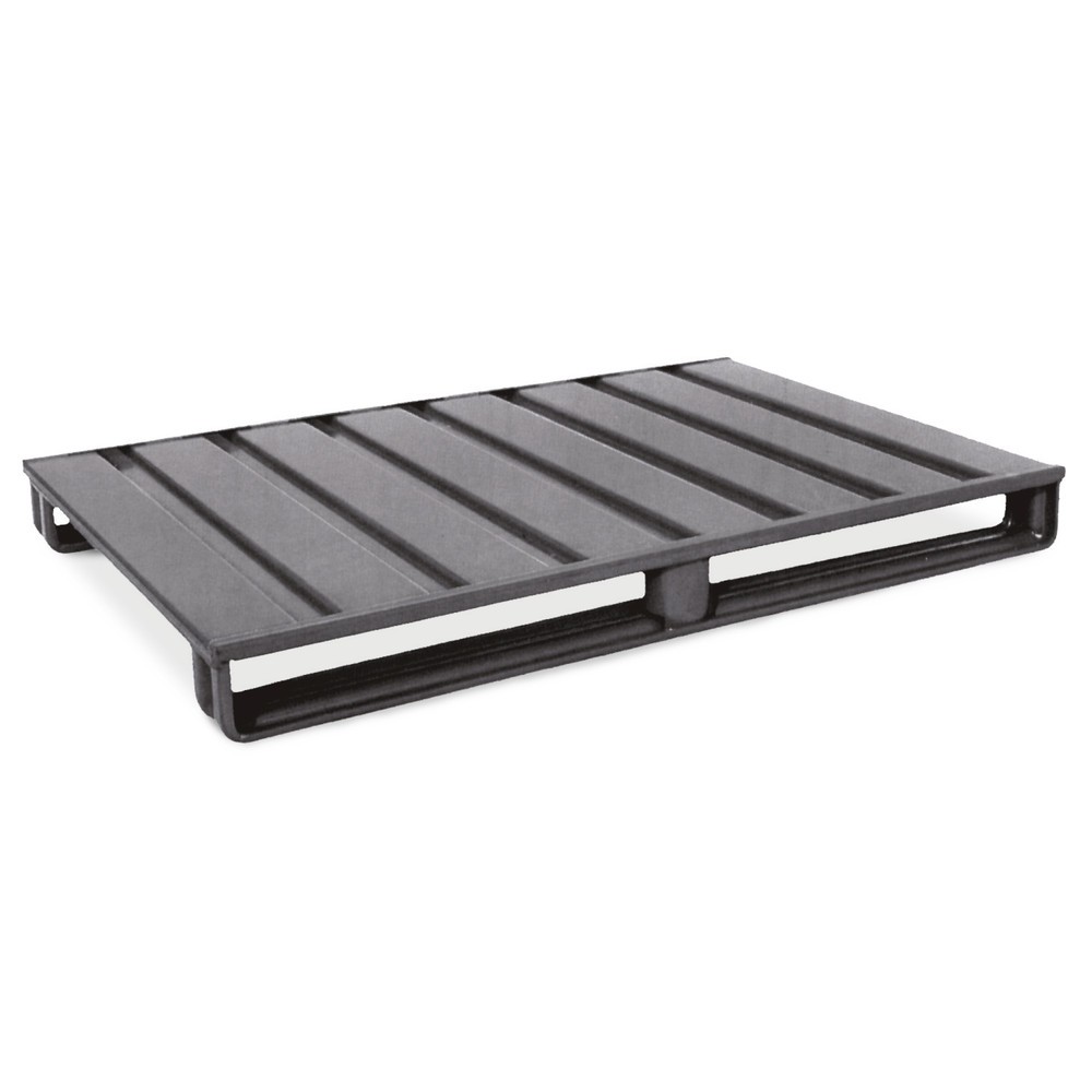 Product afbeelding: Lage pallet van plaatstaal HESON®, gelakt, lxb 1.000 x 800 mm