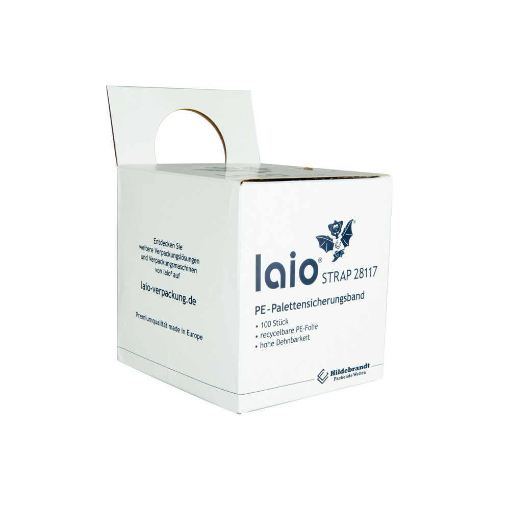 Product afbeelding: laio® STRAP palletbeschermband, b x l 100 x 1.200 mm, 100 stuks/verpakkingseenheid