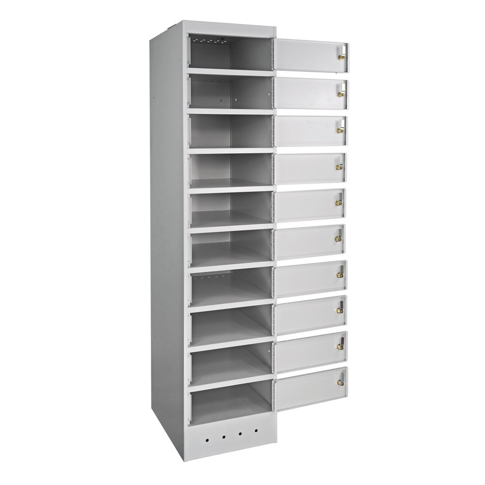 Productafbeelding nr. 2: Laptop-locker, h x b d 1.800 x 400 x 500 mm, 10 vakken incl. voeding