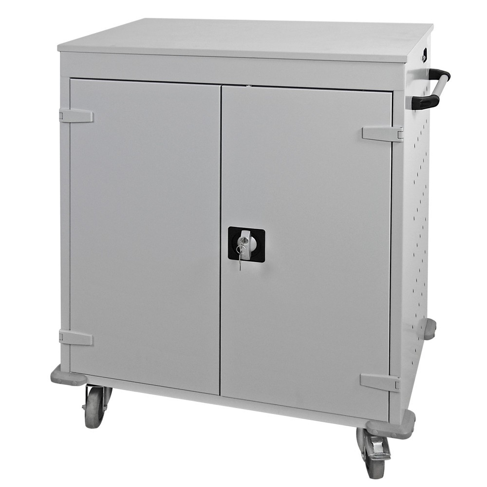 Productafbeelding nr. 1: Laptop-/tablet-lockerwagen, h x b d 1.060 x 920 x 500 mm, 16 vakken incl. voeding