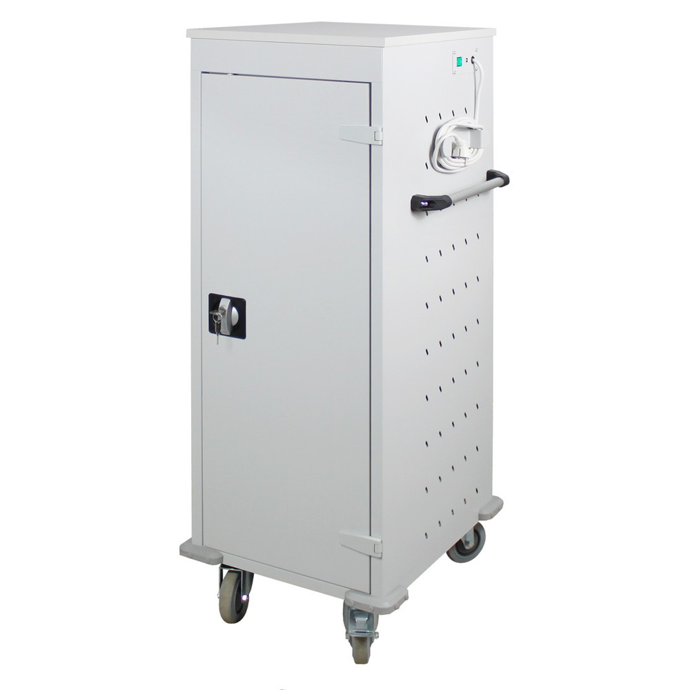 Productafbeelding nr. 3: Laptop-/tablet-lockerwagen, h x b d 1.250 x 530 x 500 mm, 10 vakken incl. voeding