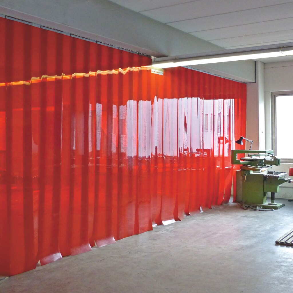 Lasgordijn, stroken lengte 1.600 mm, overlapping 54 mm Product afbeelding: Lasgordijn, stroken lengte 1.600 mm, overlapping 54 mm