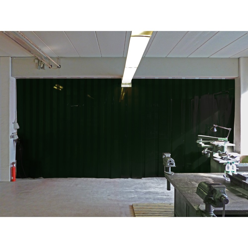 Productafbeelding nr. 2: Lasgordijn-lamellengordijn, stroken 2x 300 mm, overlapping 54 mm, hoogte 2.800 mm