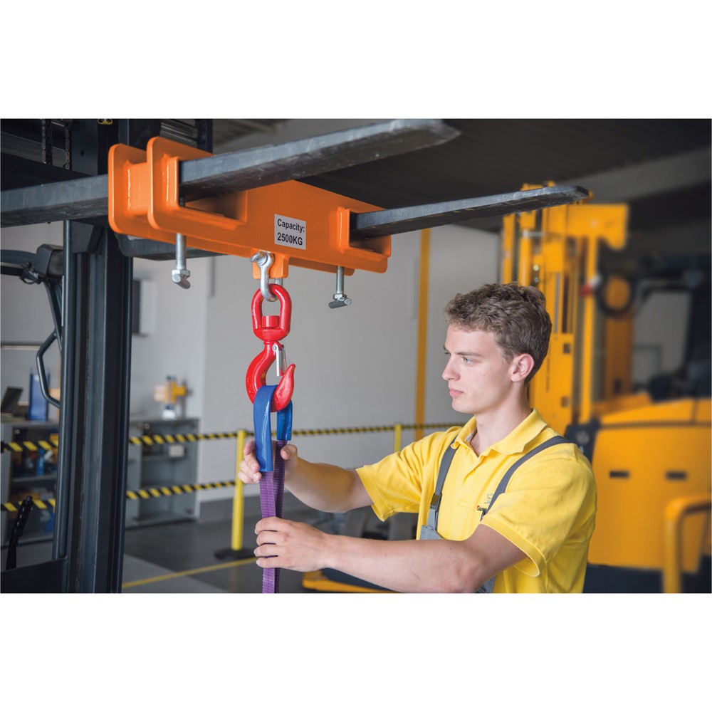 Product afbeelding: Lasthaak, capaciteit 1000kg, RAL 2004 puur oranje