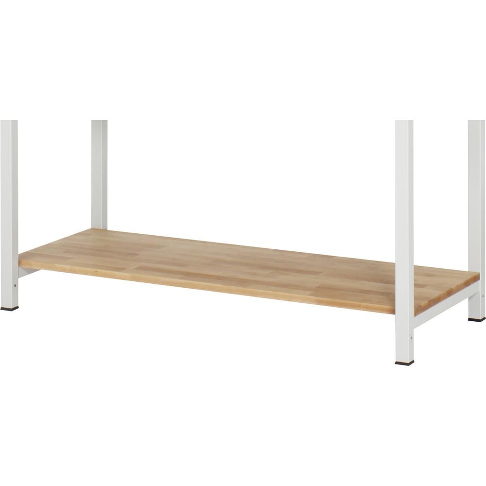 Productafbeelding nr. 1: Legbord RAU voor werkbank voor zware lasten, hxbxd 40 x 1.200 x 660 mm, massief beuken werkblad