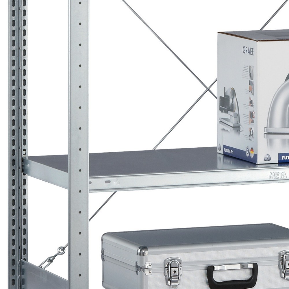 Product afbeelding: Legbord voor legbordstelling META met schroefsysteem, vaklast 100 kg, verzinkt, bxd 1.000 x 300 mm