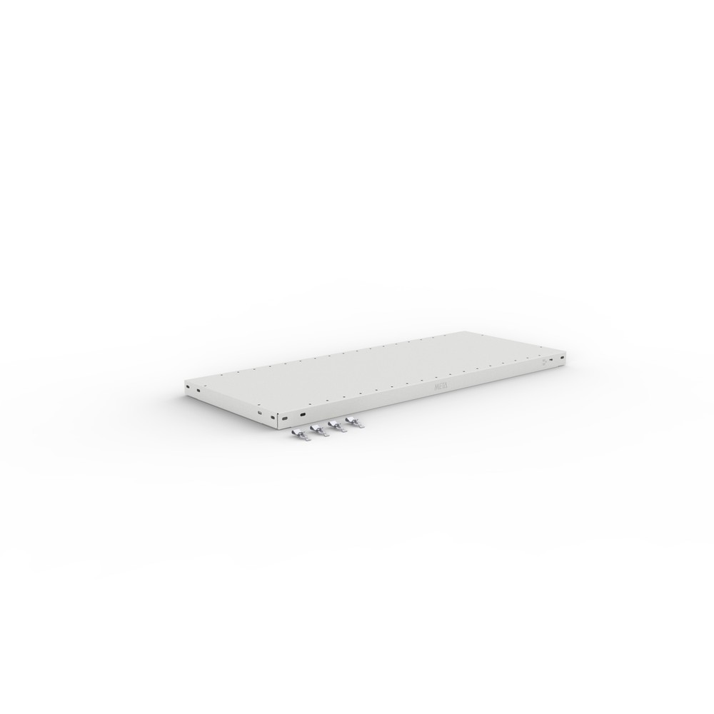 Productafbeelding nr. 1: Legbord voor legbordstelling META met inhaaksysteem, vaklast 150 kg, lichtgrijs, bxd 1.000 x 400 mm