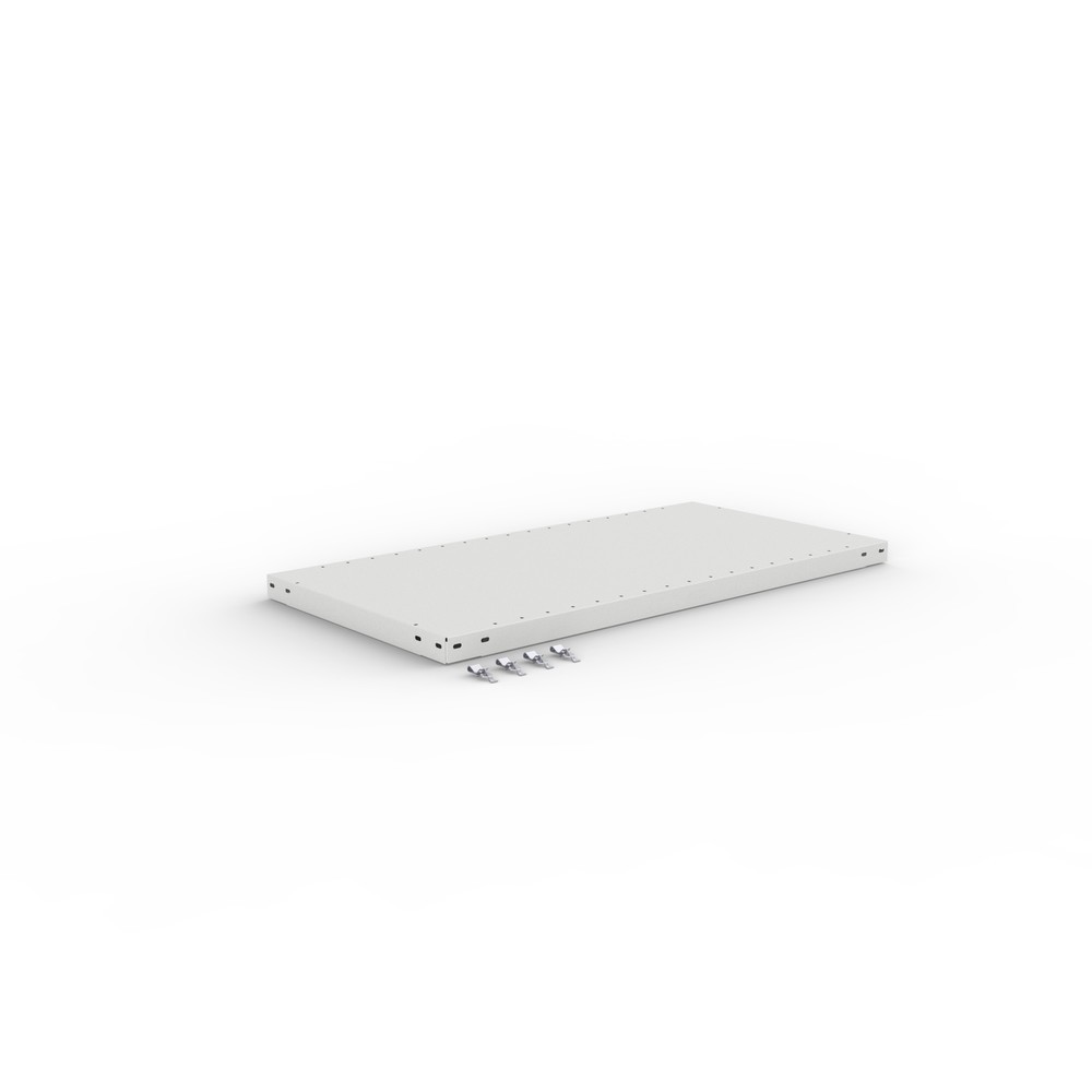 Productafbeelding nr. 1: Legbord voor legbordstelling META met inhaaksysteem, vaklast 150 kg, lichtgrijs, bxd 1.000 x 500 mm