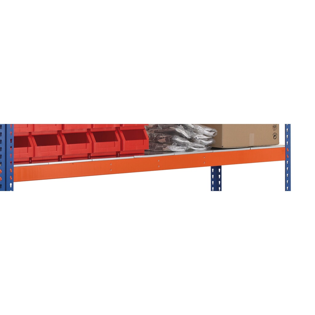 Legbord voor grootvakstelling SCHULTE, met staalpanelen, bxd 1.536 x 469 mm, oranje Productafbeelding nr. 2: Legbord voor grootvakstelling SCHULTE, met staalpanelen, bxd 1.536 x 469 mm, oranje