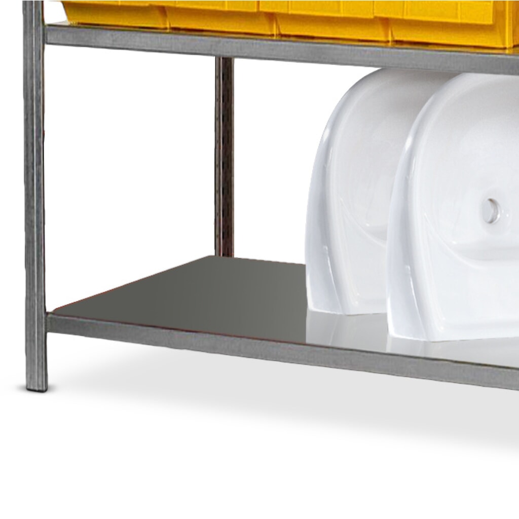 Legbord voor legbordstelling, met legborden van plaatstaal, verzinkt, bxd 1.000 x 300 mm Product afbeelding: Legbord voor legbordstelling, met legborden van plaatstaal, verzinkt, bxd 1.000 x 300 mm