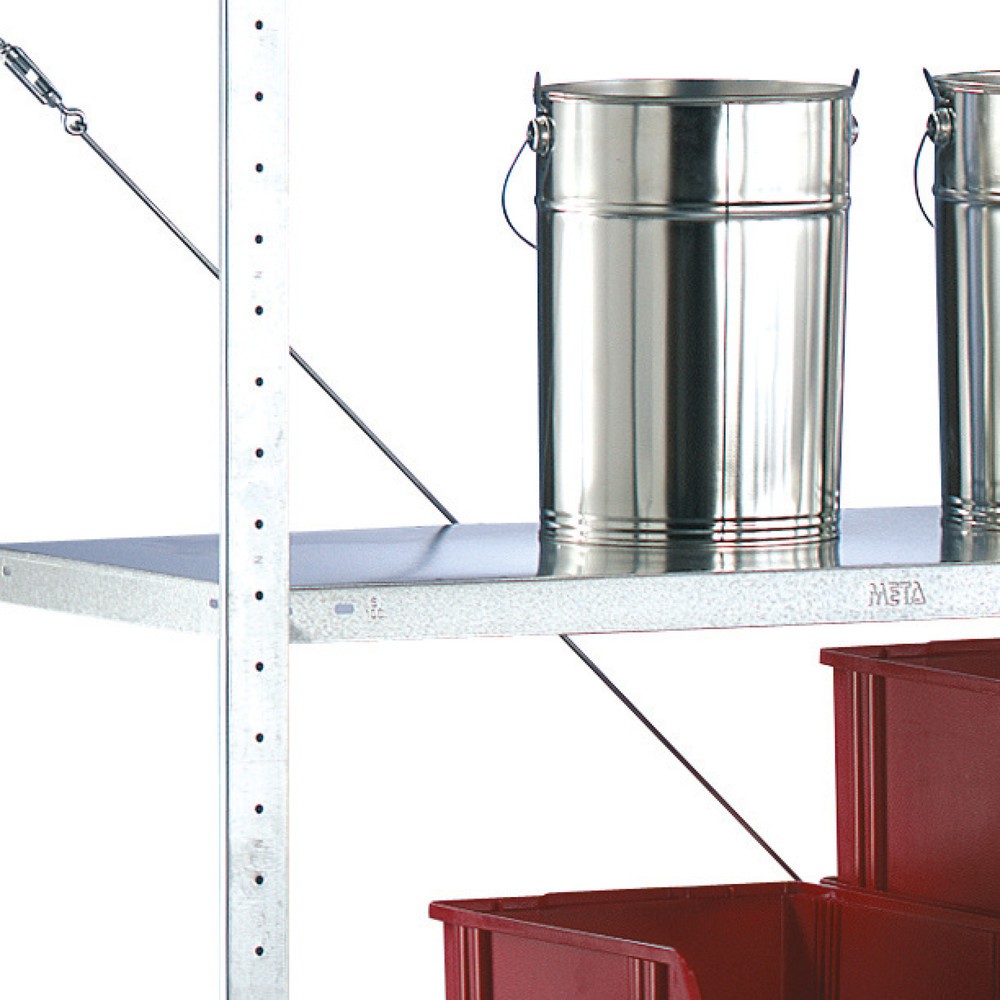 Product afbeelding: Legbord voor legbordstelling META, inhaaksysteem, vaklast 80 kg, bxd 1.000 x 500 mm