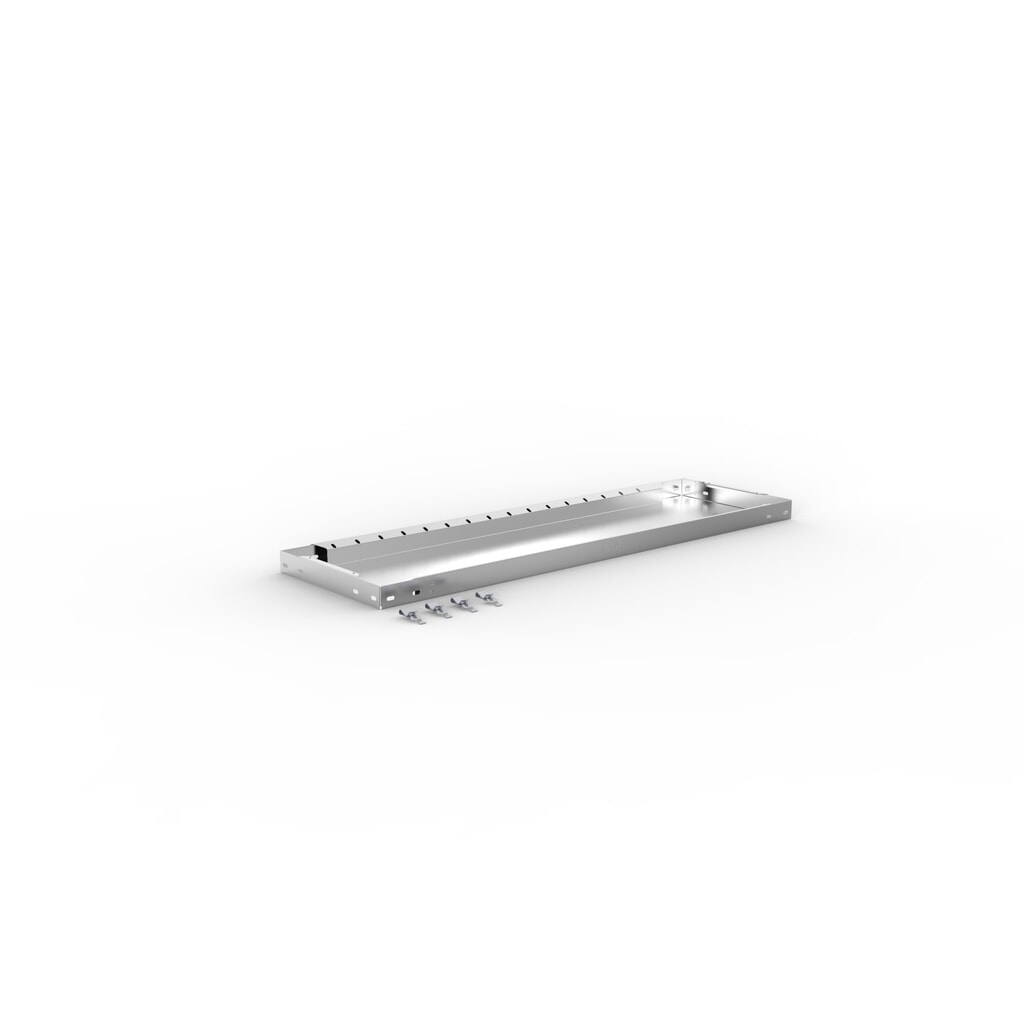 Legbord voor legbordstelling META met inhaaksysteem, vaklast 230 kg, verzinkt, bxd 1.000 x 300 mm Productafbeelding nr. 2: Legbord voor legbordstelling META met inhaaksysteem, vaklast 230 kg, verzinkt, bxd 1.000 x 300 mm