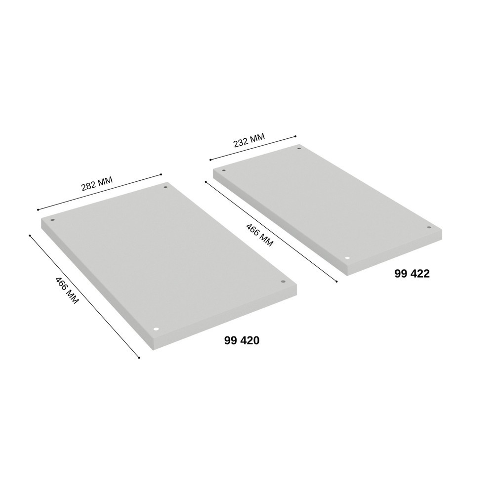 Productafbeelding nr. 2: Legbordset voor garderobekast, breedte 250 mm, 2 stuks/verpakkingseenheid