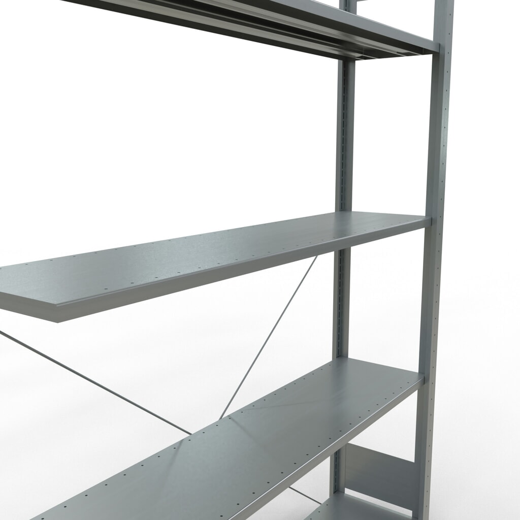 LLegbordstelling inhangsysteem, AV, VL 150 kg, verzinkt, hxbxd 2.000 x 1.300 x 300 mm Productafbeelding nr. 2: LLegbordstelling inhangsysteem, AV, VL 150 kg, verzinkt, hxbxd 2.000 x 1.300 x 300 mm