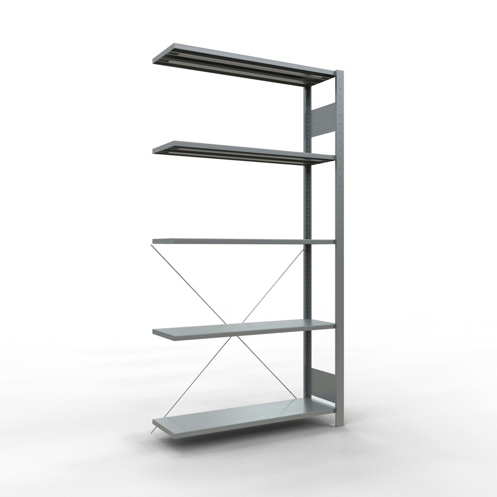 LLegbordstelling inhangsysteem, AV, VL 150 kg, verzinkt, hxbxd 2.000 x 1.000 x 300 mm Product afbeelding: LLegbordstelling inhangsysteem, AV, VL 150 kg, verzinkt, hxbxd 2.000 x 1.000 x 300 mm