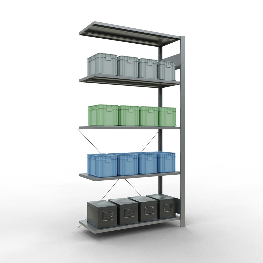 Productafbeelding nr. 3: LLegbordstelling inhangsysteem, AV, VL 150 kg, verzinkt, hxbxd 2.000 x 1.000 x 400 mm