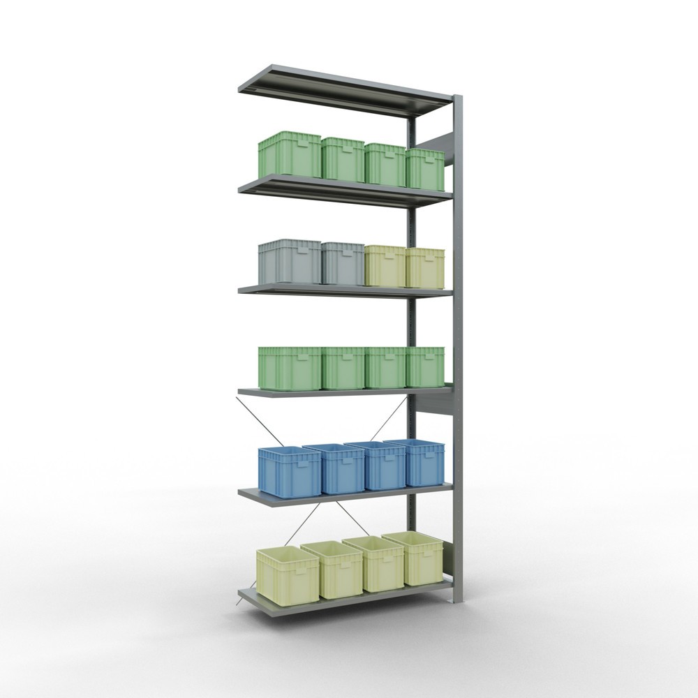 Productafbeelding nr. 3: LLegbordstelling inhangsysteem, AV, VL 150 kg, verzinkt, hxbxd 2.500 x 1.000 x 400 mm