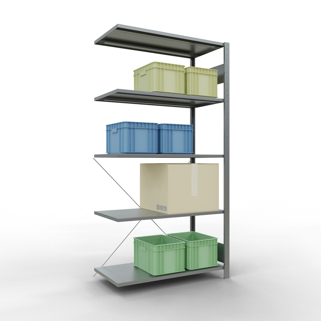 Productafbeelding nr. 3: LLegbordstelling inhangsysteem, AV, VL 150 kg, verzinkt, hxbxd 2.000 x 1.000 x 500 mm