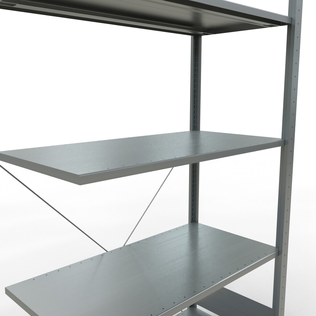 LLegbordstelling inhangsysteem, AV, VL 150 kg, verzinkt, hxbxd 2.000 x 1.000 x 500 mm Productafbeelding nr. 5: LLegbordstelling inhangsysteem, AV, VL 150 kg, verzinkt, hxbxd 2.000 x 1.000 x 500 mm