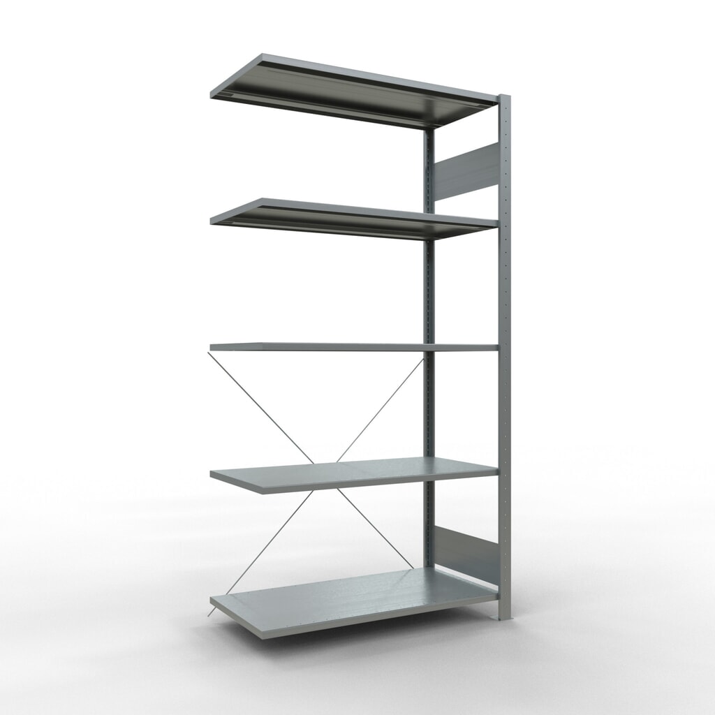 Product afbeelding: LLegbordstelling inhangsysteem, AV, VL 150 kg, verzinkt, hxbxd 2.000 x 1.000 x 500 mm