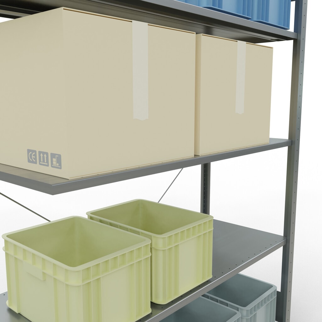LLegbordstelling inhangsysteem, AV, VL 150 kg, verzinkt, hxbxd 2.000 x 1.300 x 500 mm Productafbeelding nr. 4: LLegbordstelling inhangsysteem, AV, VL 150 kg, verzinkt, hxbxd 2.000 x 1.300 x 500 mm