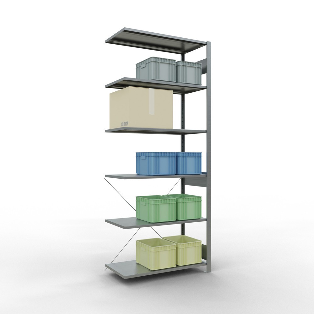 Productafbeelding nr. 3: LLegbordstelling inhangsysteem, AV, VL 150 kg, verzinkt, hxbxd 2.500 x 1.000 x 500 mm