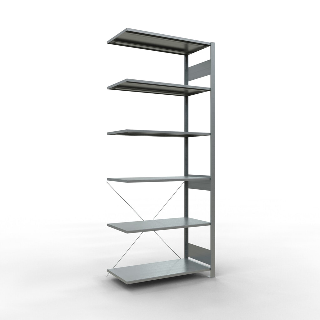 Product afbeelding: LLegbordstelling inhangsysteem, AV, VL 150 kg, verzinkt, hxbxd 2.500 x 1.000 x 500 mm