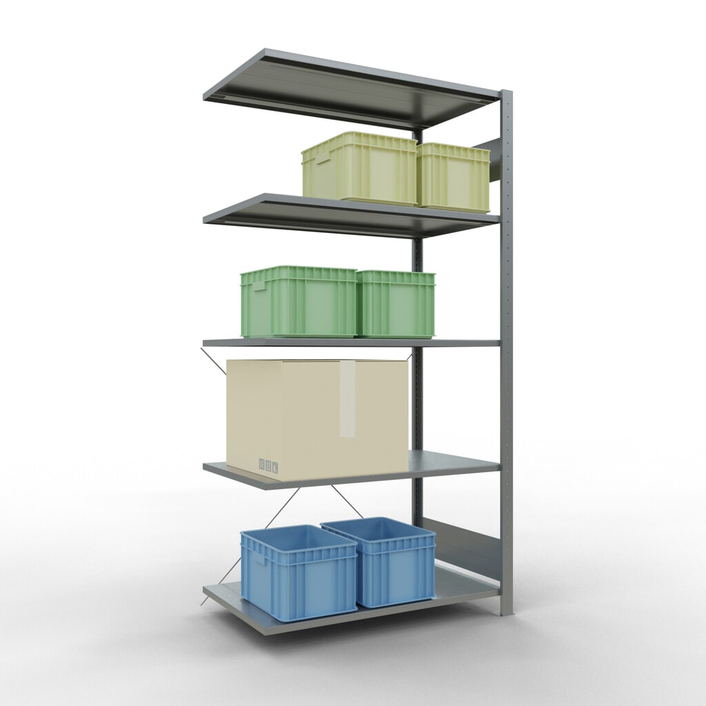 Productafbeelding nr. 3: LLegbordstelling inhangsysteem, AV, VL 150 kg, verzinkt, hxbxd 2.000 x 1.000 x 600 mm