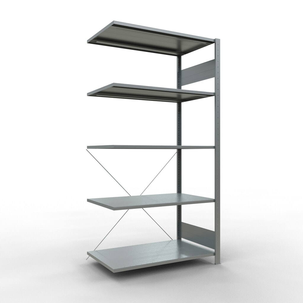 LLegbordstelling inhangsysteem, AV, VL 150 kg, verzinkt, hxbxd 2.000 x 1.000 x 600 mm Product afbeelding: LLegbordstelling inhangsysteem, AV, VL 150 kg, verzinkt, hxbxd 2.000 x 1.000 x 600 mm