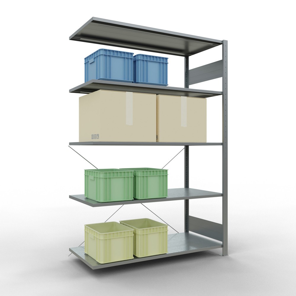 Productafbeelding nr. 3: LLegbordstelling inhangsysteem, AV, VL 150 kg, verzinkt, hxbxd 2.000 x 1.300 x 600 mm
