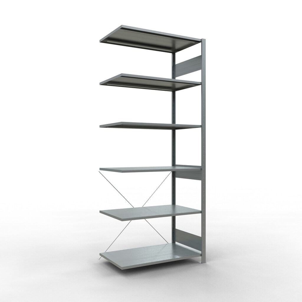 LLegbordstelling inhangsysteem, AV, VL 150 kg, verzinkt, hxbxd 2.500 x 1.000 x 600 mm Product afbeelding: LLegbordstelling inhangsysteem, AV, VL 150 kg, verzinkt, hxbxd 2.500 x 1.000 x 600 mm