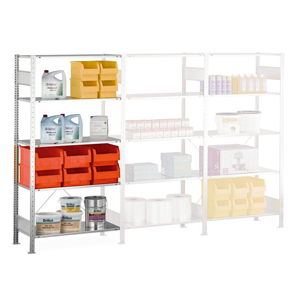 Productafbeelding nr. 6: LLegbordstelling inhangsysteem, AV, VL 150 kg, verzinkt, hxbxd 2.500 x 1.300 x 300 mm