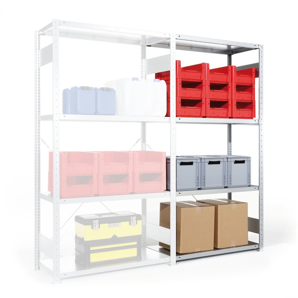 Productafbeelding nr. 1: Legbordstelling META, CLIP S3, AV, inhaaksysteem, VL 100 kg, verzinkt, hxbxd 2.000 x 1.000 x 400 mm
