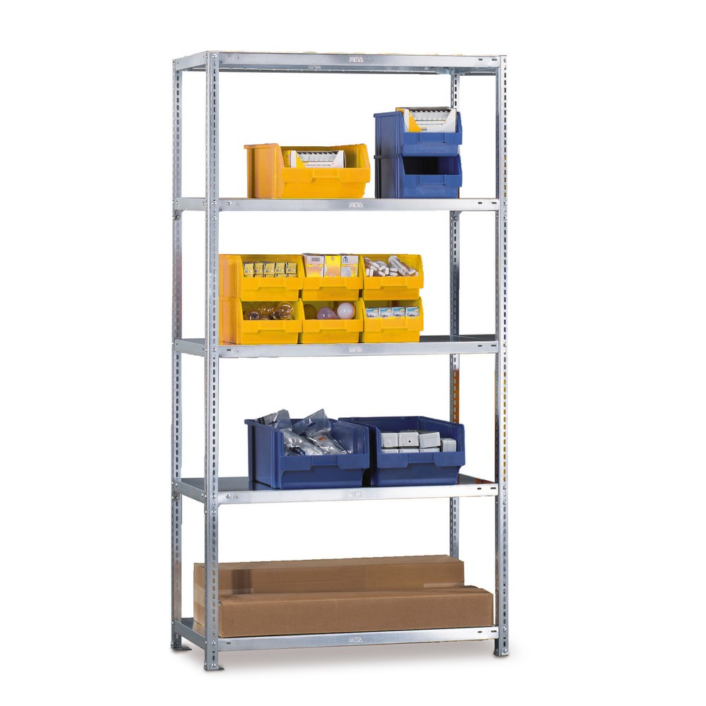 Product afbeelding: Legbordstelling META, met schroefsysteem, BV, vaklast 80 kg, verzinkt, hxbxd 2.000 x 1.000 x 300 mm