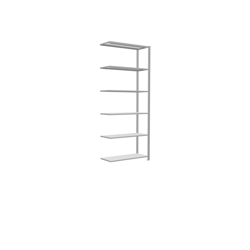 Legbordstelling SCHULTE, AE, VL 150 kg, lichtgrijs, hxbxd 2.500 x 1.000 x 400 mm Productafbeelding nr. 2: Legbordstelling SCHULTE, AE, VL 150 kg, lichtgrijs, hxbxd 2.500 x 1.000 x 400 mm