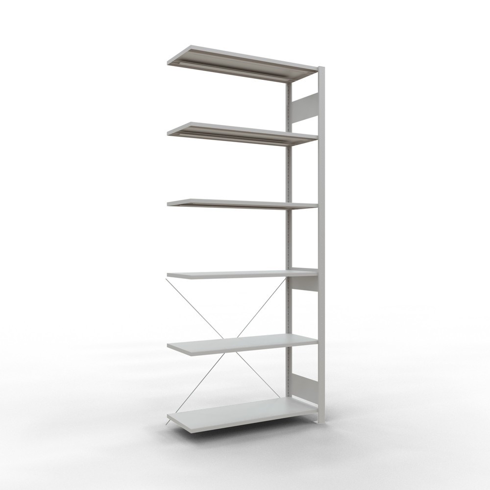 Product afbeelding: Legbordstelling SCHULTE, AE, VL 150 kg, lichtgrijs, hxbxd 2.500 x 1.000 x 400 mm