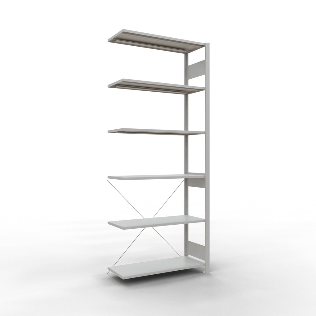 Product afbeelding: Legbordstelling SCHULTE, AE, VL 150 kg, lichtgrijs, hxbxd 2.500 x 1.000 x 400 mm