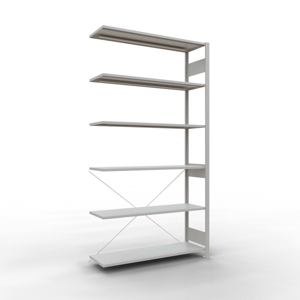 Product afbeelding: Legbordstelling SCHULTE, AE, VL 150 kg, lichtgrijs, hxbxd 2.500 x 1.300 x 400 mm