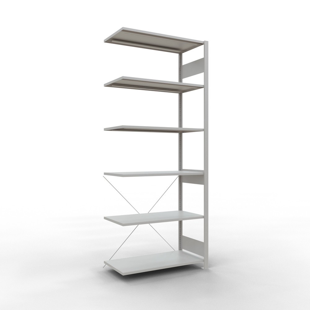 Product afbeelding: Legbordstelling SCHULTE, AE, VL 150 kg, lichtgrijs, hxbxd 2.500 x 1.000 x 500 mm