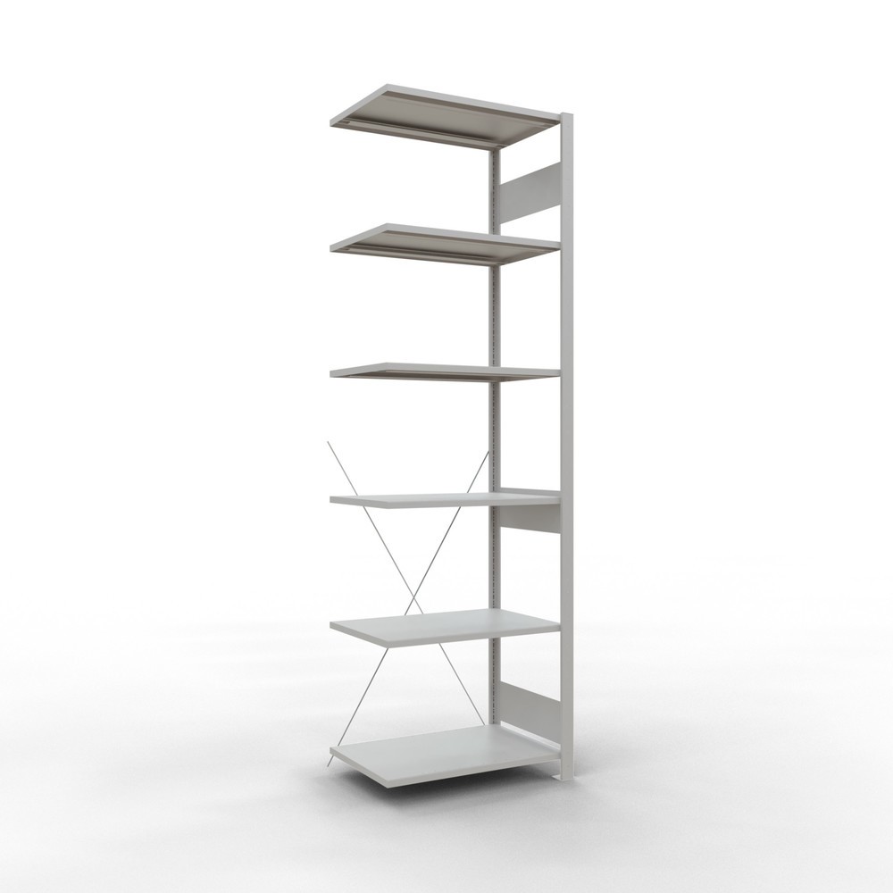 Product afbeelding: Legbordstelling SCHULTE, AE, VL 150 kg, lichtgrijs, hxbxd 2.500 x 750 x 500 mm
