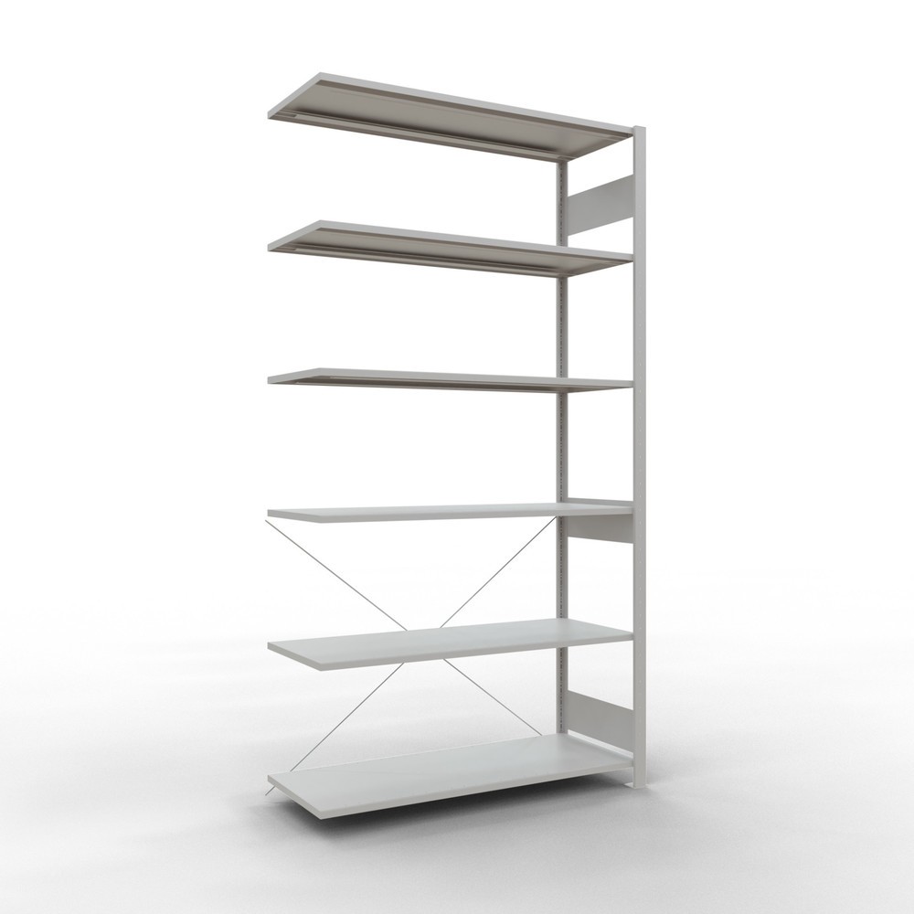 Productafbeelding nr. 1: Legbordstelling SCHULTE, AE, VL 150 kg, lichtgrijs, hxbxd 2.500 x 1.300 x 500 mm