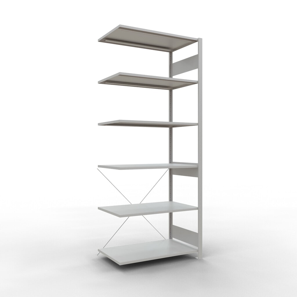 Product afbeelding: Legbordstelling SCHULTE, AE, VL 150 kg, lichtgrijs, hxbxd 2.500 x 1.000 x 600 mm