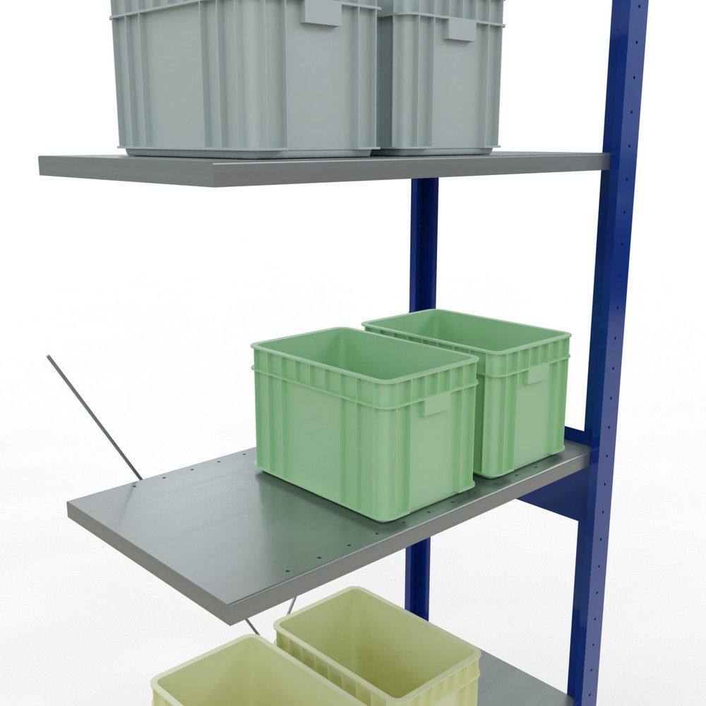 Productafbeelding nr. 4: Legbordstelling SCHULTE, AV, gentiaanblauw/verzinkt, VL 150 kg, hxbxd 2.500 x 750 x 400 mm