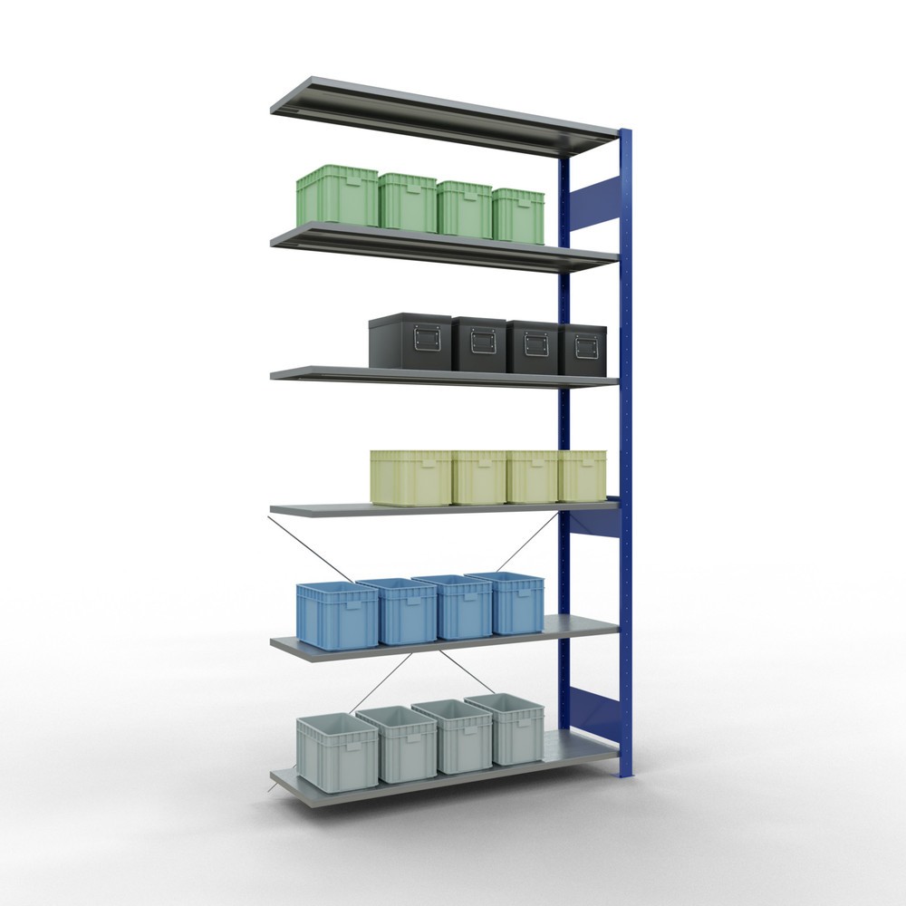 Productafbeelding nr. 3: Legbordstelling SCHULTE, AV, gentiaanblauw/verzinkt, VL 150 kg, hxbxd 2.500 x 1.300 x 400 mm
