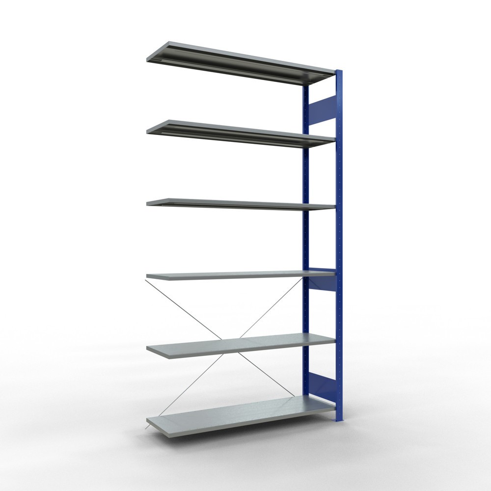 Product afbeelding: Legbordstelling SCHULTE, AV, gentiaanblauw/verzinkt, VL 150 kg, hxbxd 2.500 x 1.300 x 400 mm