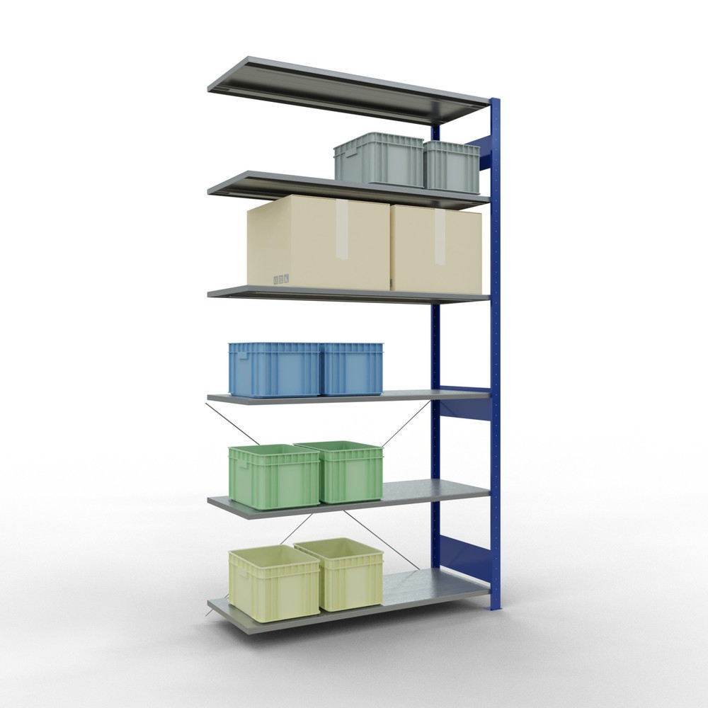Productafbeelding nr. 3: Legbordstelling SCHULTE, AV, gentiaanblauw/verzinkt, VL 150 kg, hxbxd 2.500 x 1.300 x 500 mm