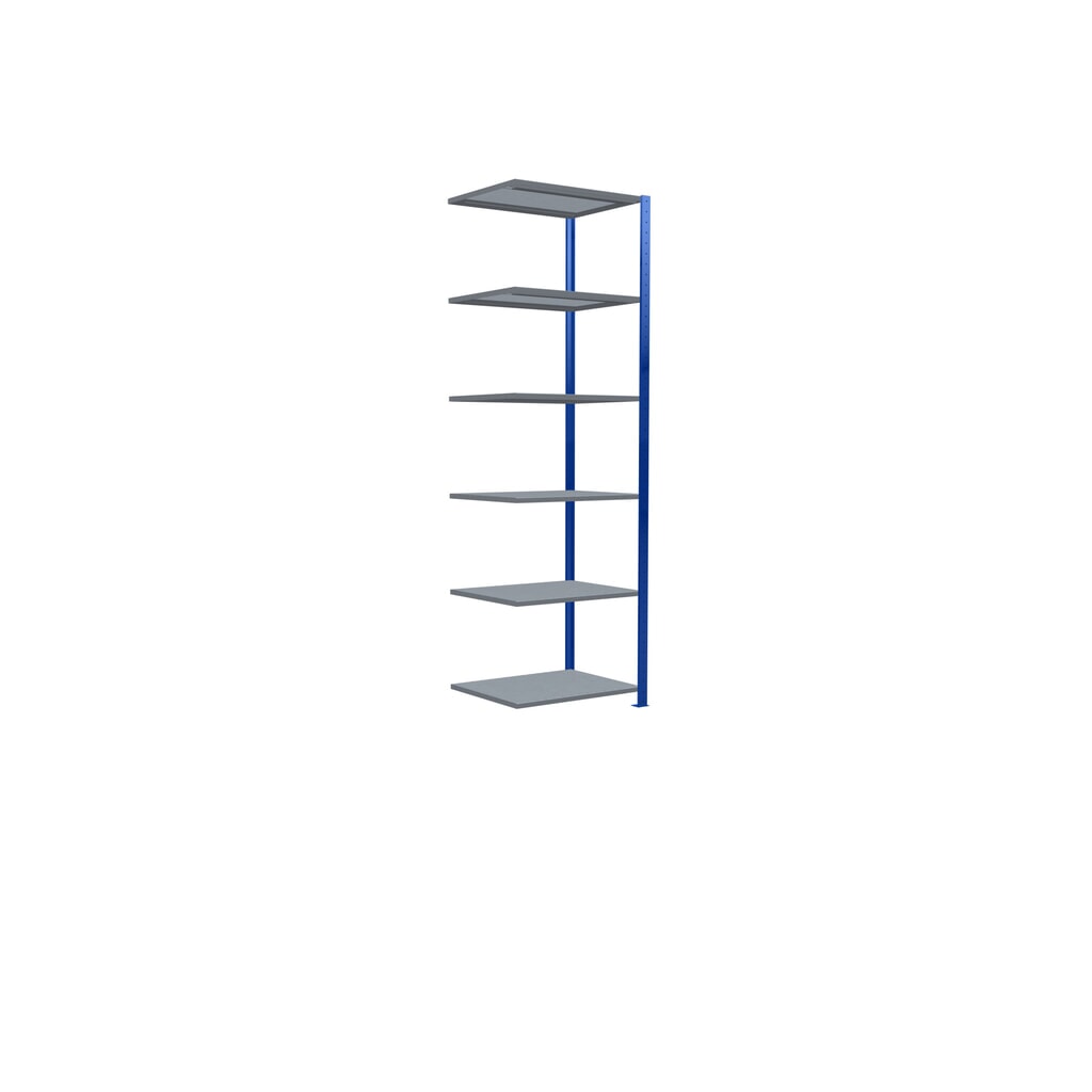 Legbordstelling SCHULTE, AV, gentiaanblauw/verzinkt, VL 150 kg, hxbxd 2.500 x 750 x 600 mm Productafbeelding nr. 2: Legbordstelling SCHULTE, AV, gentiaanblauw/verzinkt, VL 150 kg, hxbxd 2.500 x 750 x 600 mm