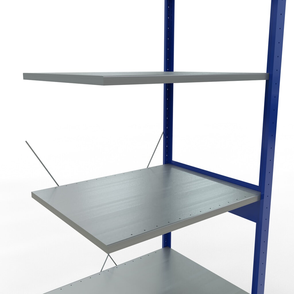 Legbordstelling SCHULTE, AV, gentiaanblauw/verzinkt, VL 150 kg, hxbxd 2.500 x 750 x 600 mm Productafbeelding nr. 5: Legbordstelling SCHULTE, AV, gentiaanblauw/verzinkt, VL 150 kg, hxbxd 2.500 x 750 x 600 mm