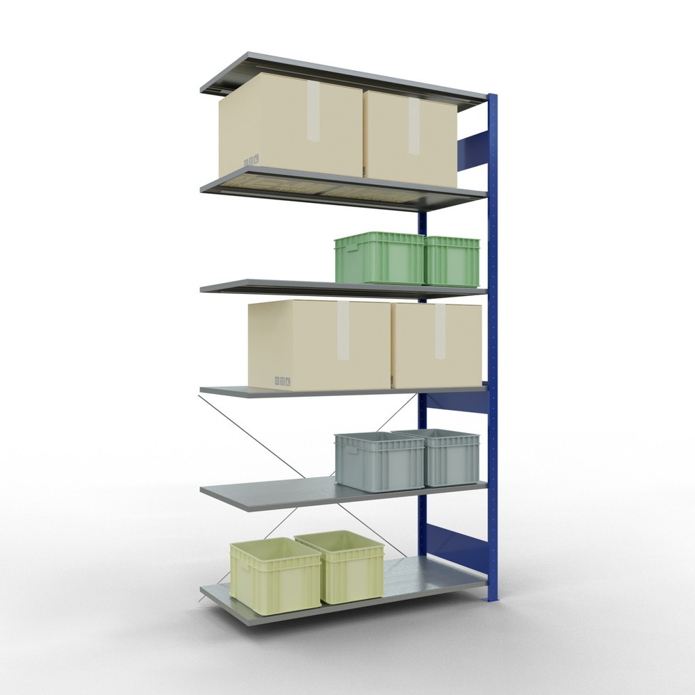 Productafbeelding nr. 3: Legbordstelling SCHULTE, AV, gentiaanblauw/verzinkt, VL 150 kg, hxbxd 2.500 x 1.300 x 600 mm