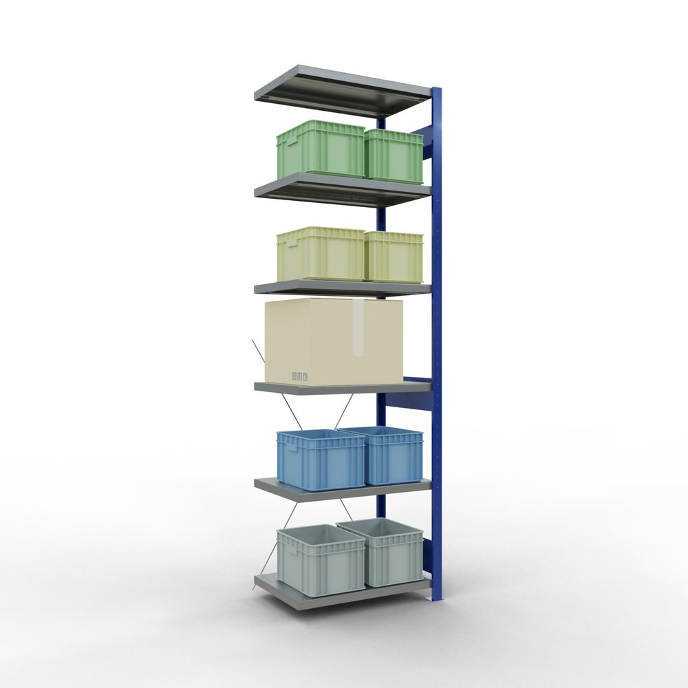 Productafbeelding nr. 3: Legbordstelling SCHULTE, AV, gentiaanblauw/verzinkt, VL 250 kg, hxbxd 2.500 x 750 x 500 mm